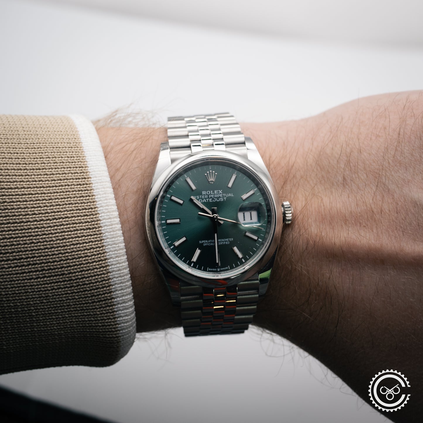 Rolex Datejust 36 Mint Green 126200-0023 Full Collectors Set With Tags