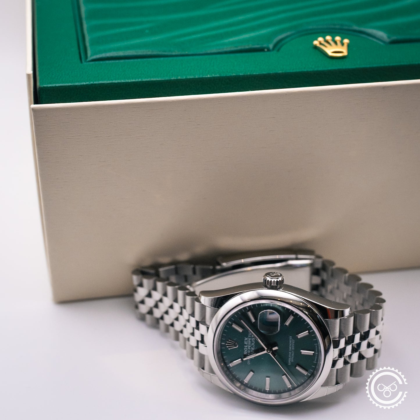 Rolex Datejust 36 Mint Green 126200-0023 Full Collectors Set With Tags