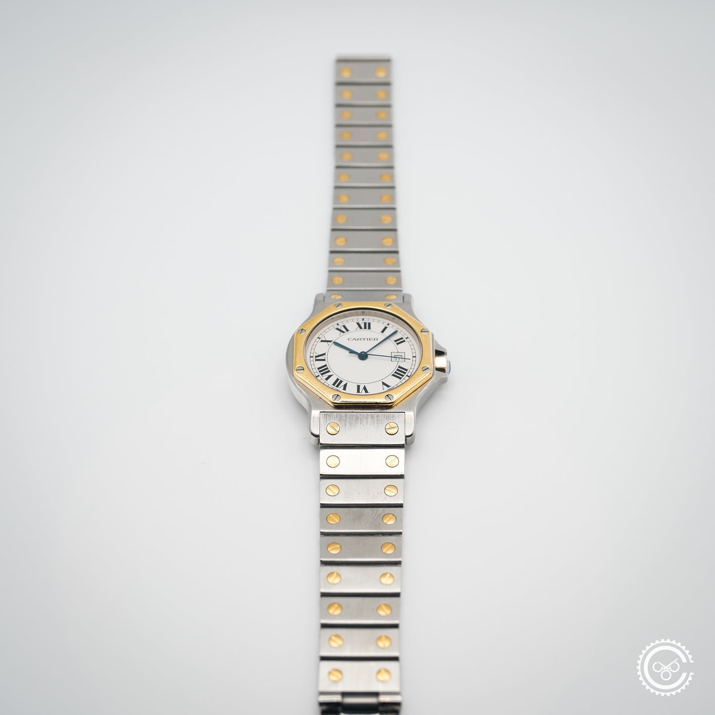 Cartier Santos Galbée Steel & Gold Automatic – Ref. 2966 (29mm, Unpolished)