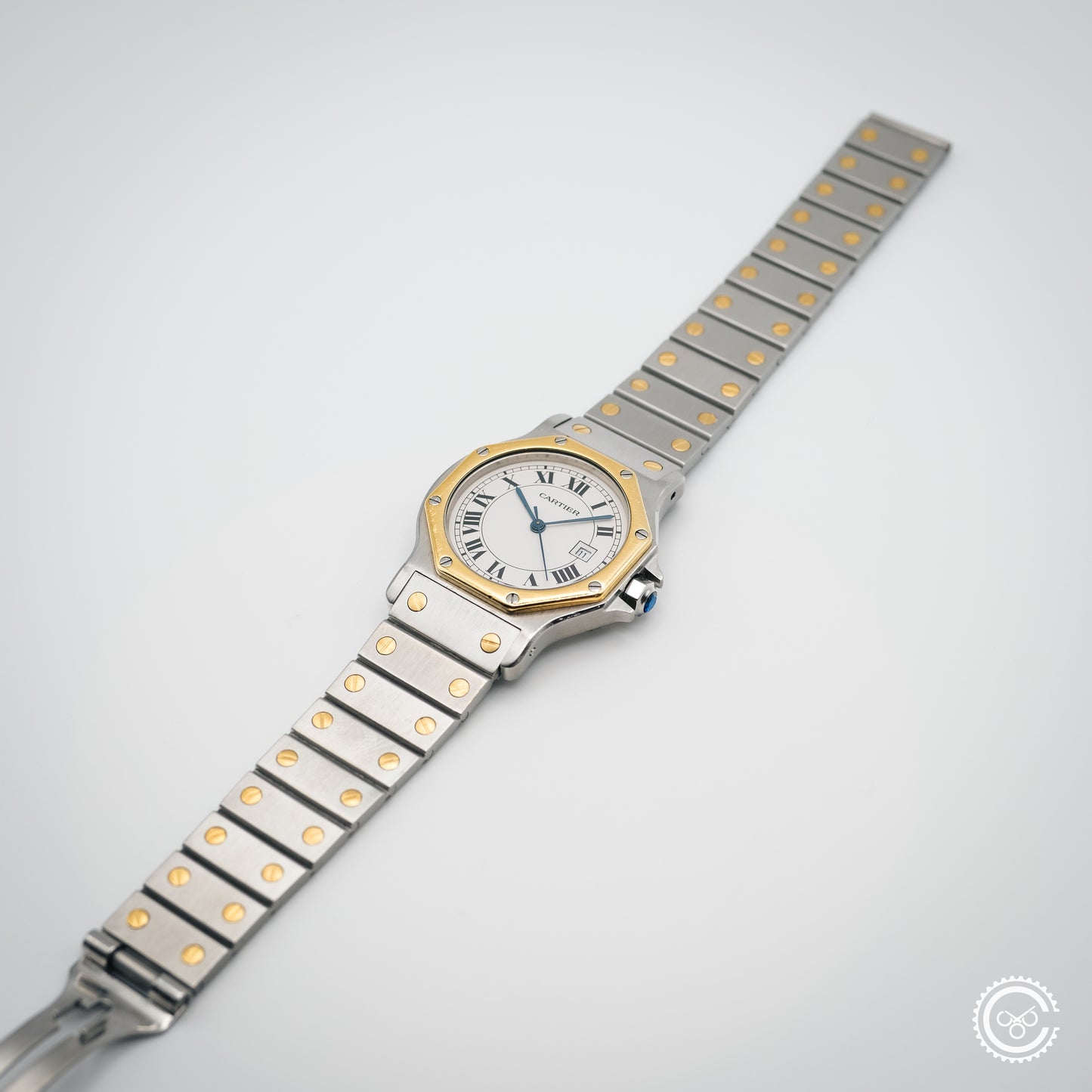 Cartier Santos Galbée Steel & Gold Automatic – Ref. 2966 (29mm, Unpolished)
