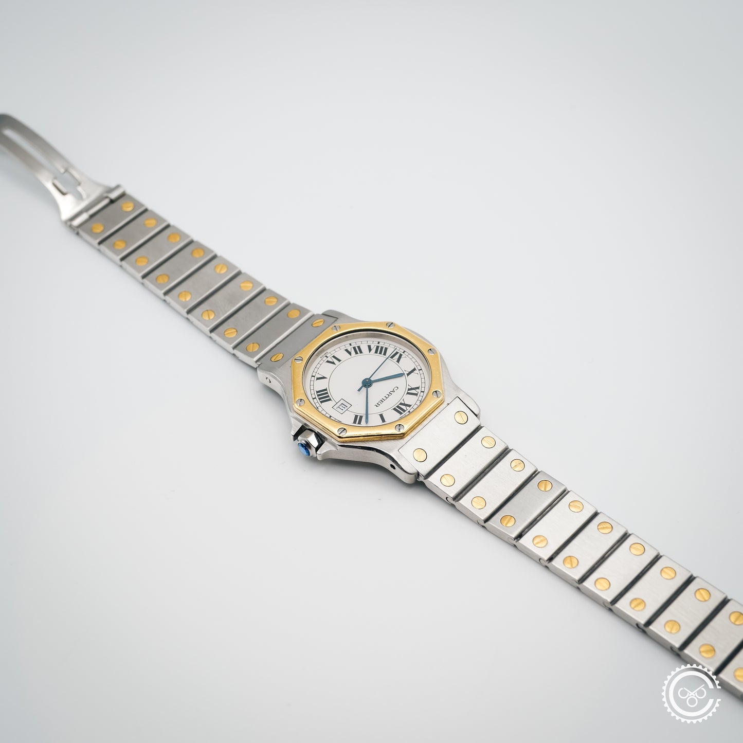 Cartier Santos Galbée Steel & Gold Automatic – Ref. 2966 (29mm, Unpolished)