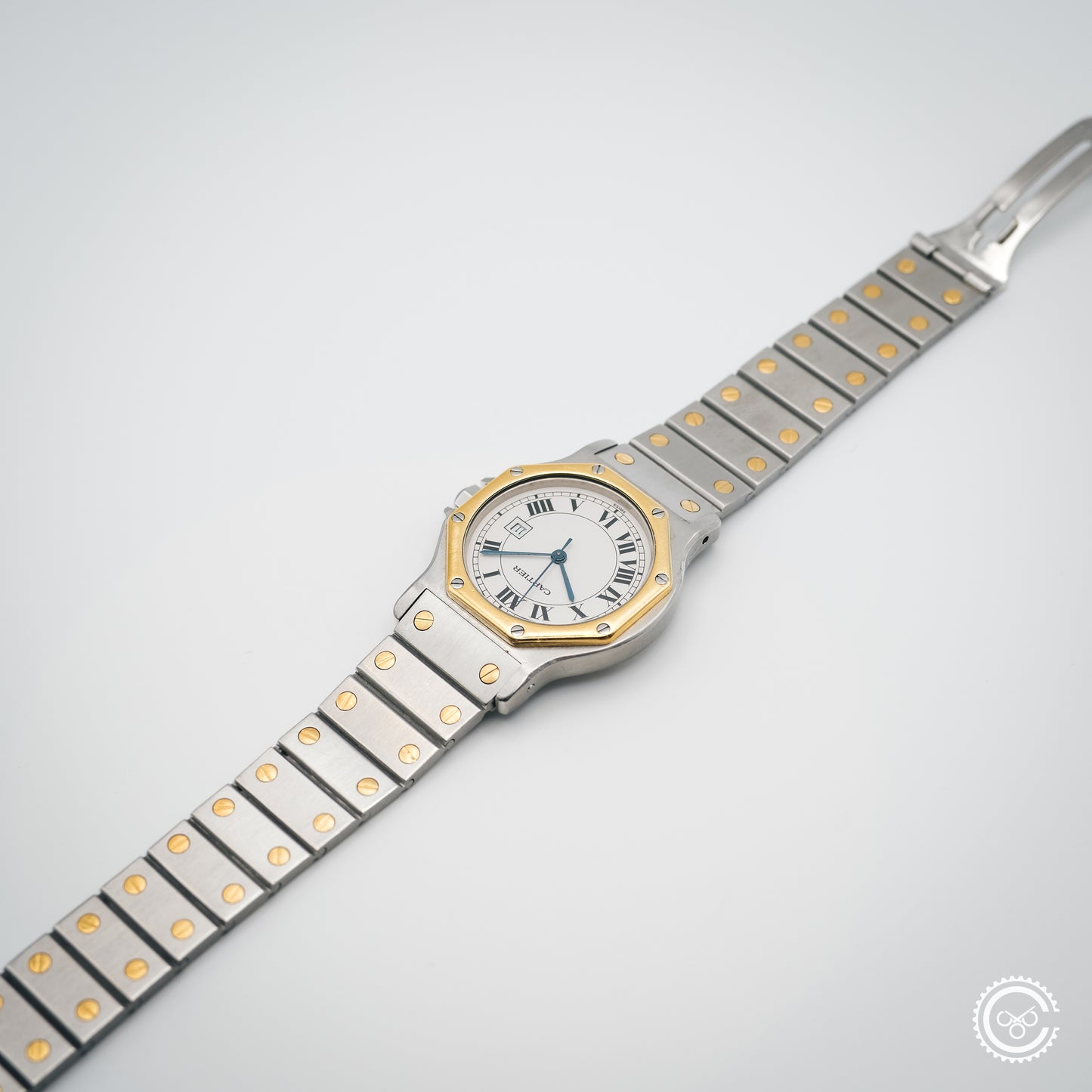 Cartier Santos Galbée Steel & Gold Automatic – Ref. 2966 (29mm, Unpolished)