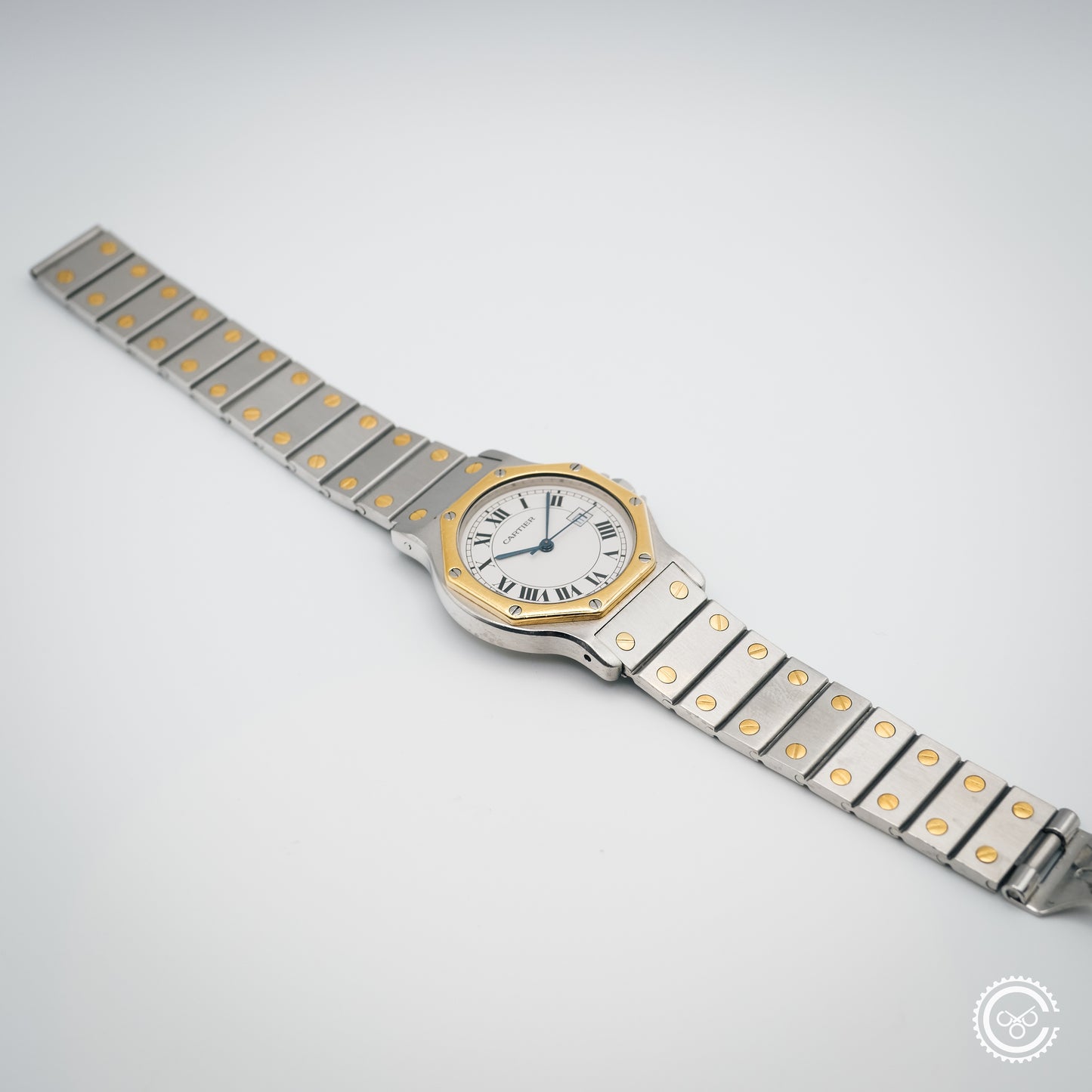 Cartier Santos Galbée Steel & Gold Automatic – Ref. 2966 (29mm, Unpolished)