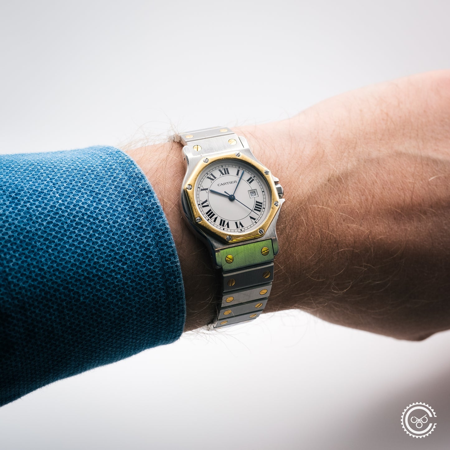 Cartier Santos Galbée Steel & Gold Automatic – Ref. 2966 (29mm, Unpolished)