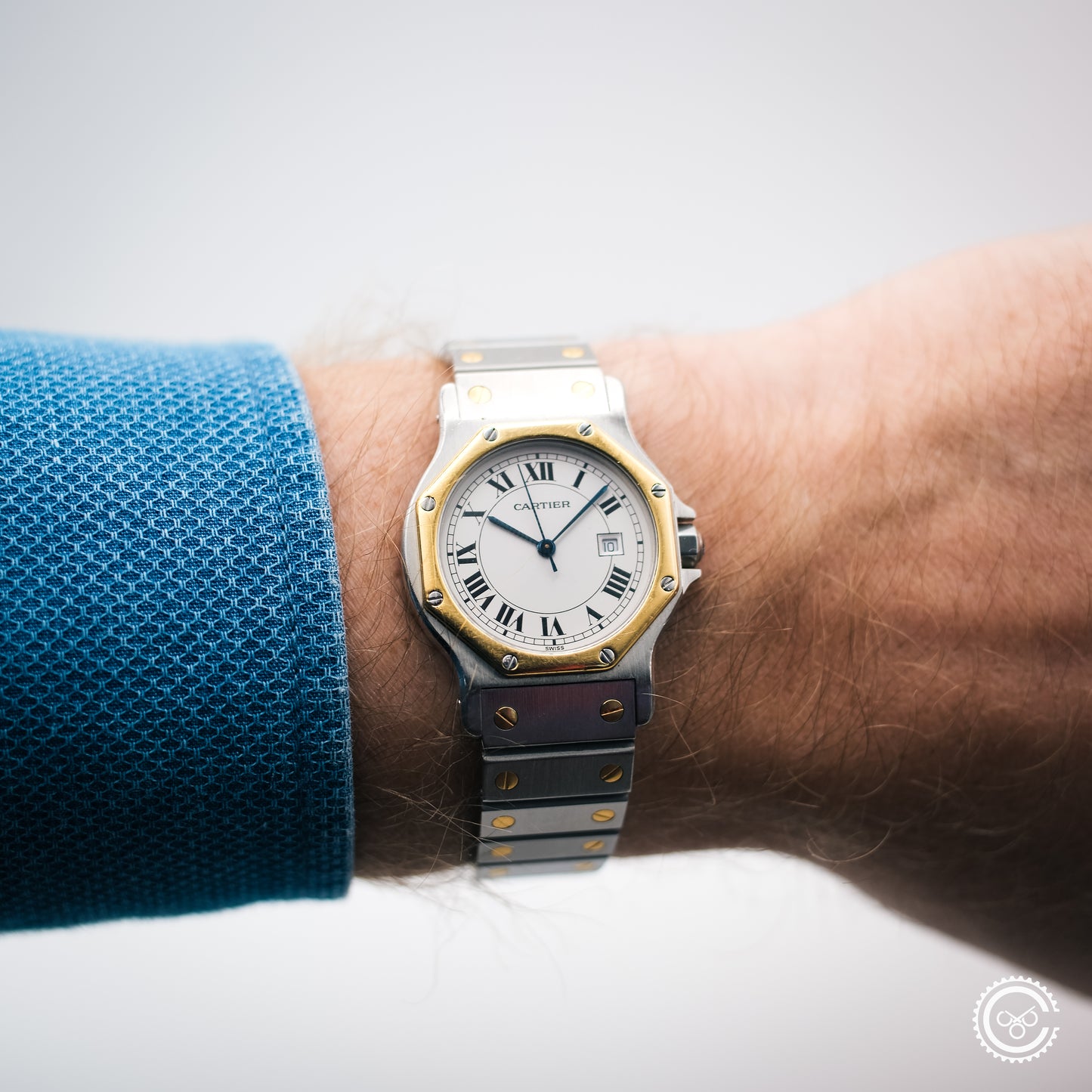 Cartier Santos Galbée Steel & Gold Automatic – Ref. 2966 (29mm, Unpolished)