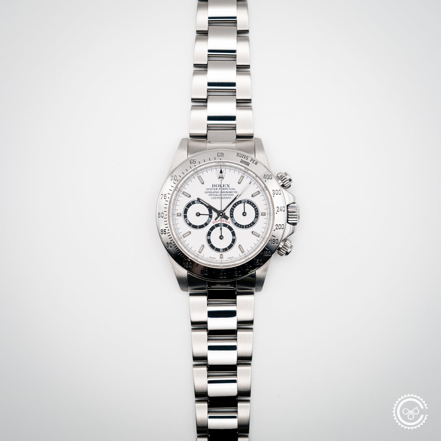 Rolex Daytona 16520 “Zenith Era” | 1997 | White Dial | 40mm | Stainless Steel | Oyster Bracelet | Reserved**