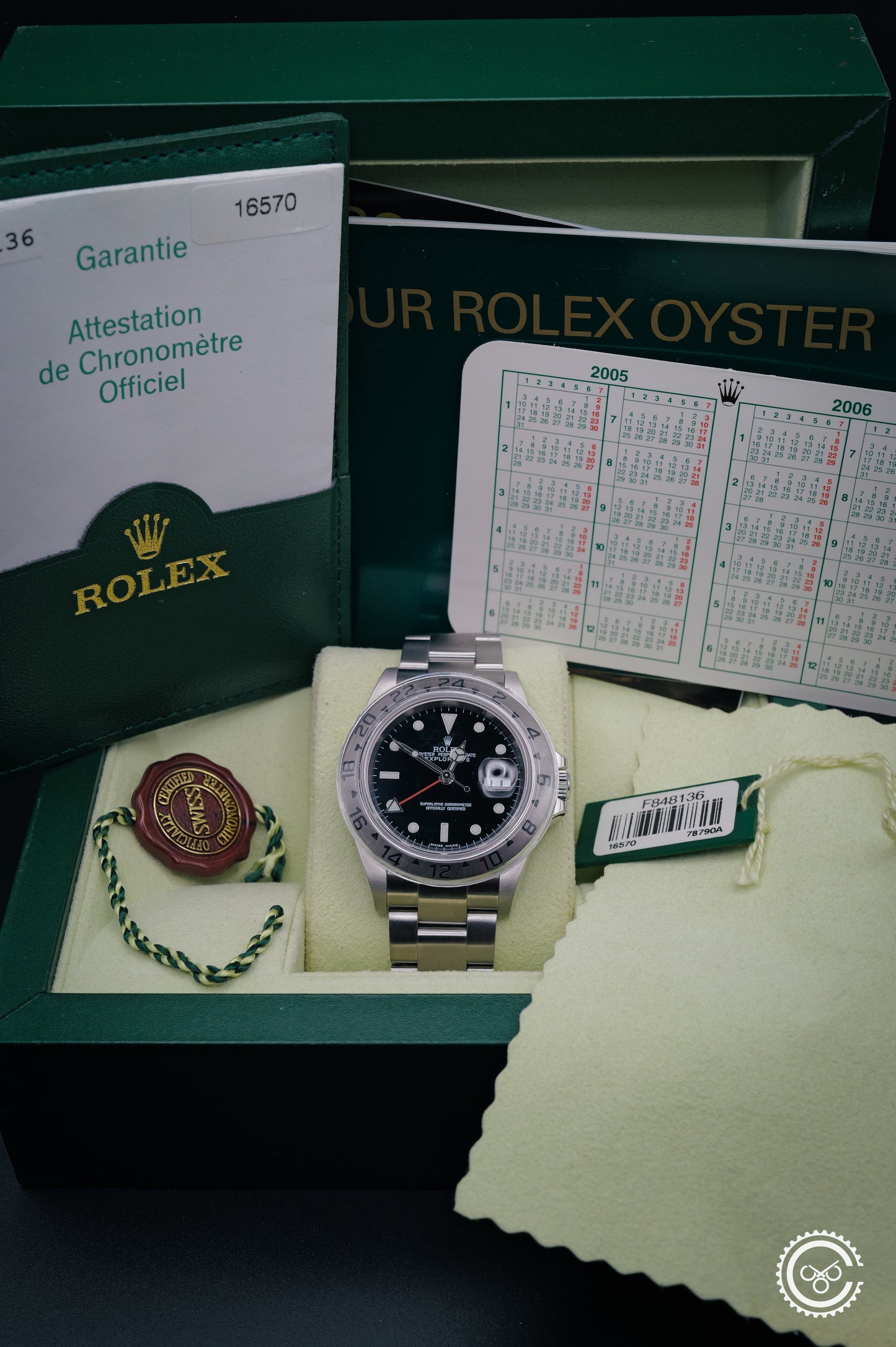 Rolex — Explorer II — Reference 16570 — Circa 2005 — Full Set