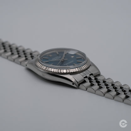 Rolex Datejust 1601 — Blue Sunburst Dial — Circa 1978