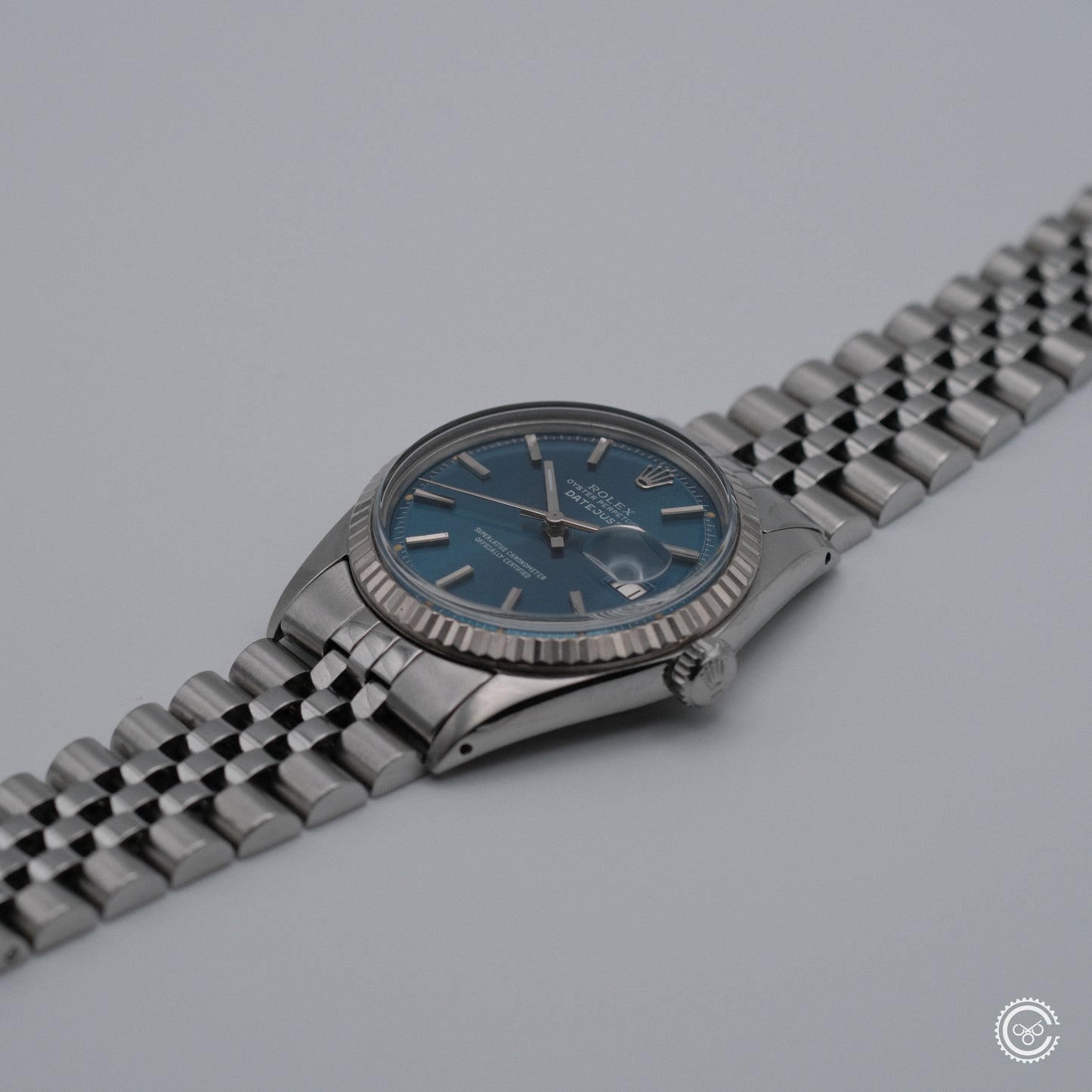 Rolex Datejust 1601 — Blue Sunburst Dial — Circa 1978
