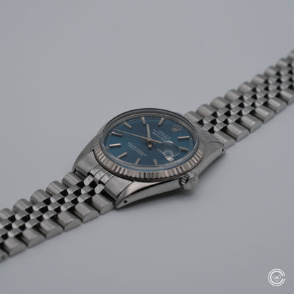 Rolex Datejust 1601 — Blue Sunburst Dial — Circa 1978