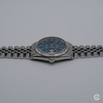 Rolex Datejust 1601 — Blue Sunburst Dial — Circa 1978