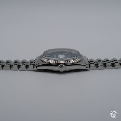 Rolex Datejust 1601 — Blue Sunburst Dial — Circa 1978