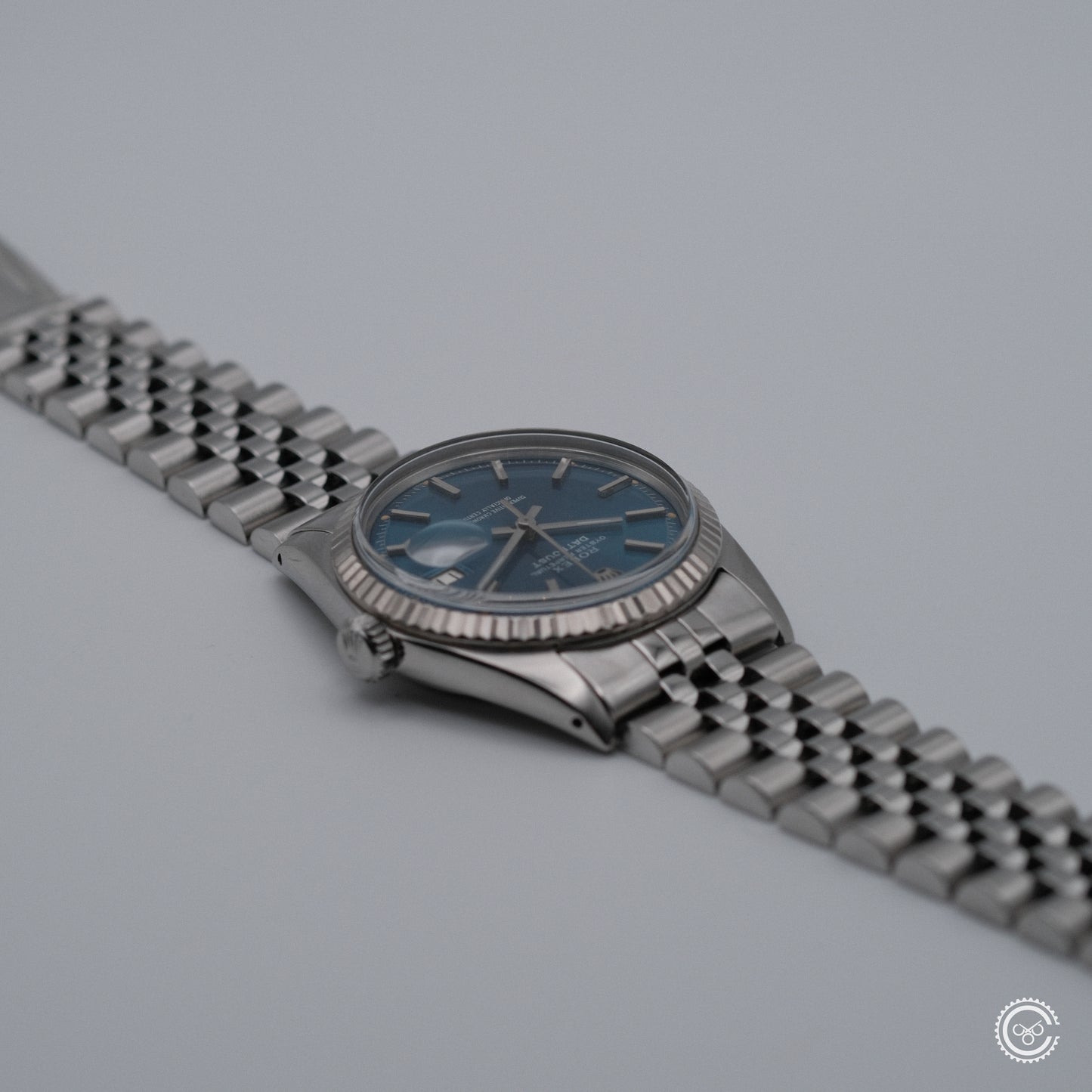 Rolex Datejust 1601 — Blue Sunburst Dial — Circa 1978
