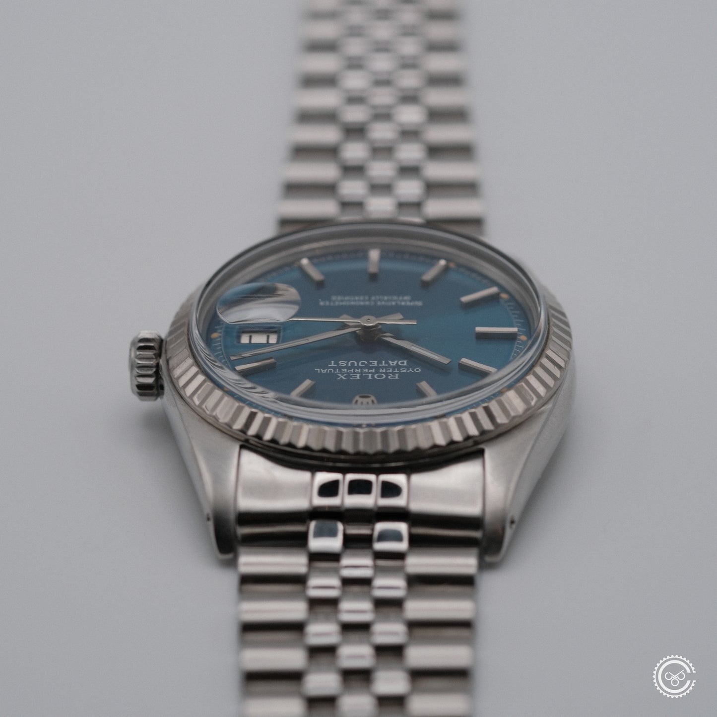 Rolex Datejust 1601 — Blue Sunburst Dial — Circa 1978