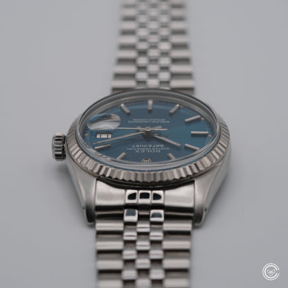 Rolex Datejust 1601 — Blue Sunburst Dial — Circa 1978