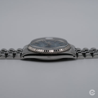 Rolex Datejust 1601 — Blue Sunburst Dial — Circa 1978