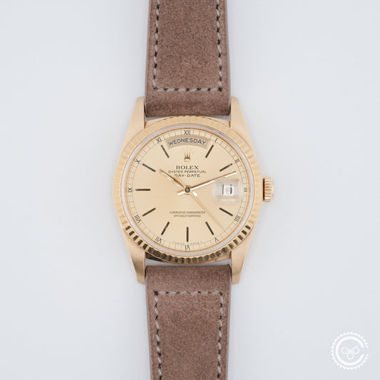 Rolex Day-Date 36 18238 | Champagne Dial | 18ct Yellow Gold