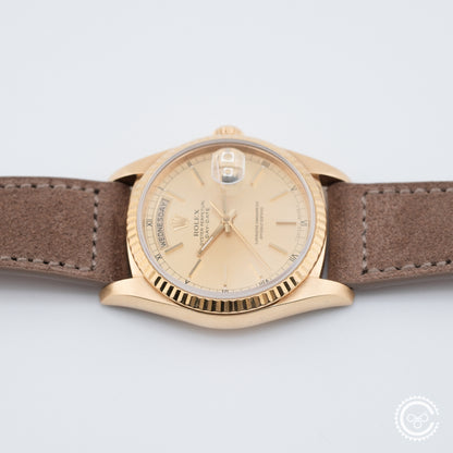 Rolex Day-Date 36 18238 | Champagne Dial | 18ct Yellow Gold