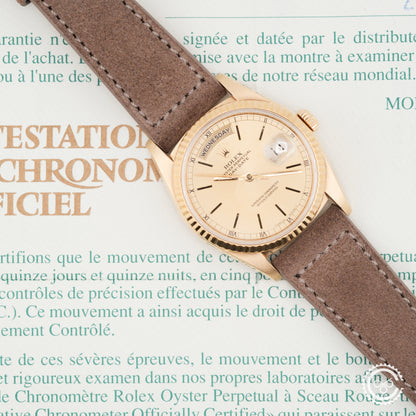 Rolex Day-Date 36 18238 | Champagne Dial | 18ct Yellow Gold