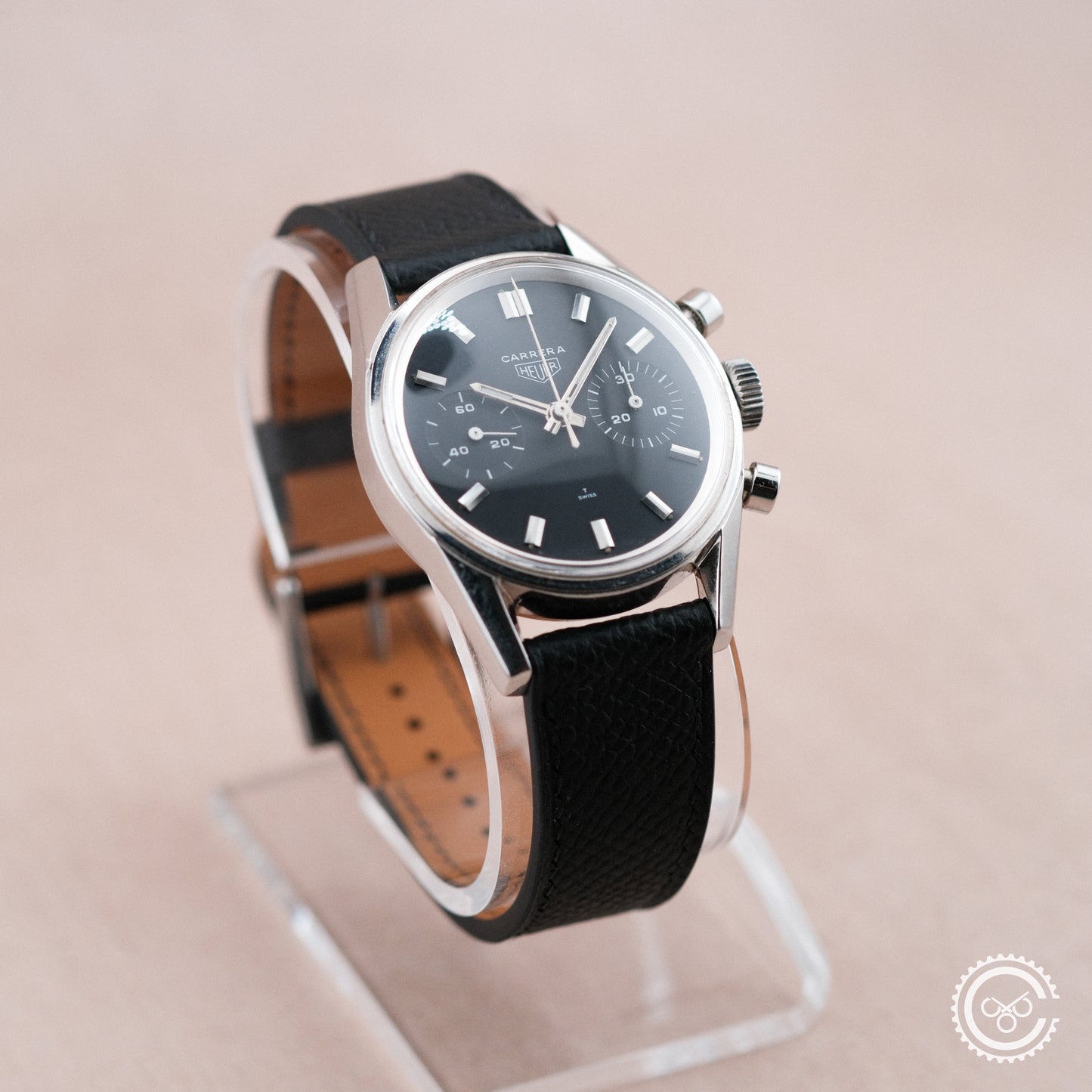 Heuer Carrera 30 7753N | 1970s | Black Dial