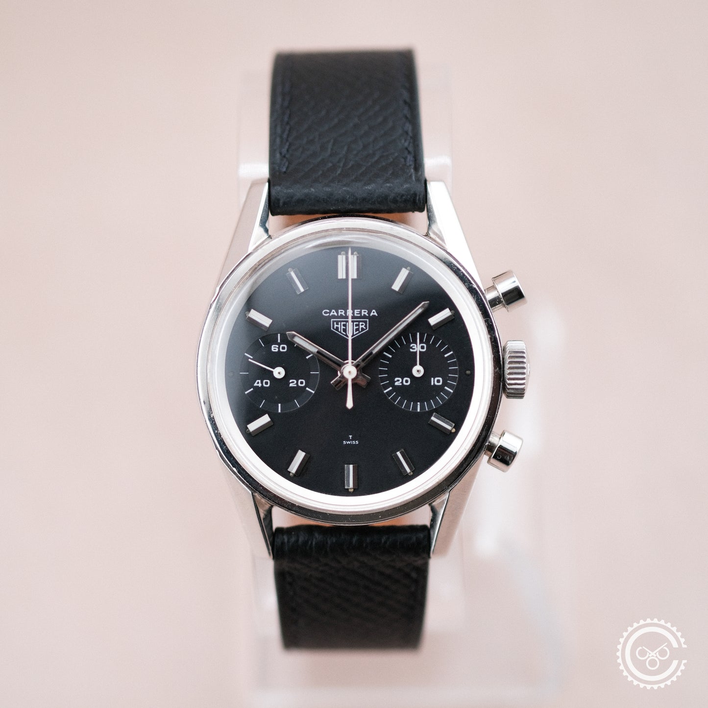 Heuer Carrera 30 7753N | 1970s | Black Dial