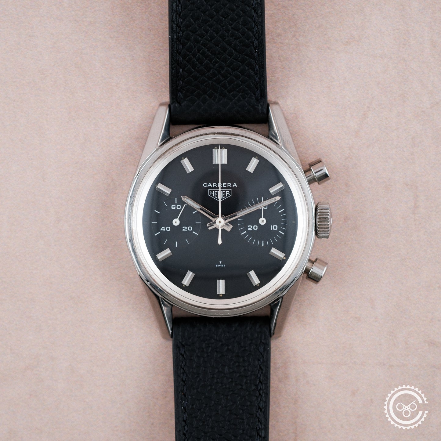 Heuer Carrera 30 7753N | 1970s | Black Dial