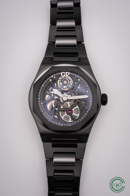 Girard-Perregaux Laureato 42mm Skeleton Ceramic 81015-32-001-32A Box and Papers