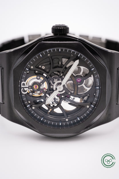 Girard-Perregaux Laureato 42mm Skeleton Ceramic 81015-32-001-32A Box and Papers