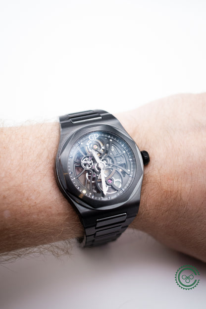 Girard-Perregaux Laureato 42mm Skeleton Ceramic 81015-32-001-32A Box and Papers