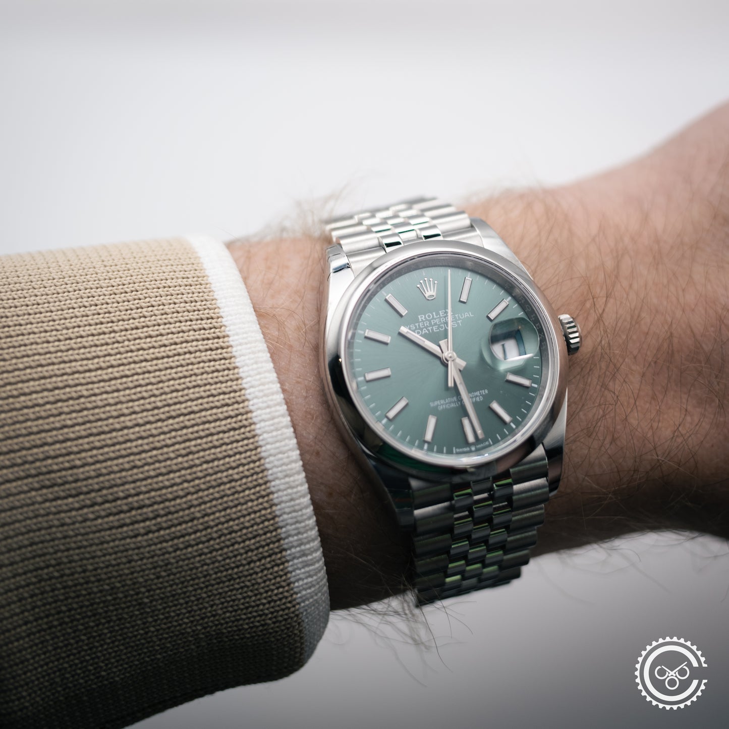 Rolex Datejust 36 Mint Green 126200-0023 Full Collectors Set With Tags