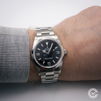 Rolex Explorer I 114270 – Full Set (2001, Rolex Serviced with Warranty)