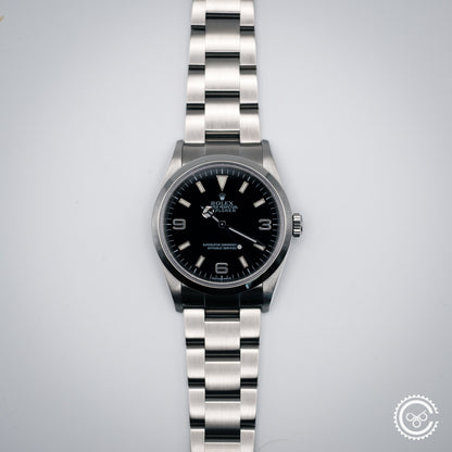 Rolex Explorer I 114270 – Full Set (2001, Rolex Serviced with Warranty)