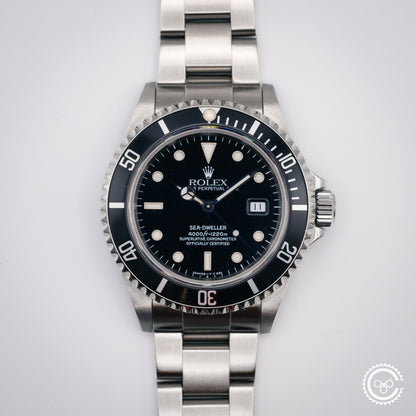 Rolex Sea-Dweller 16600 1996 Box and Papers Tritium