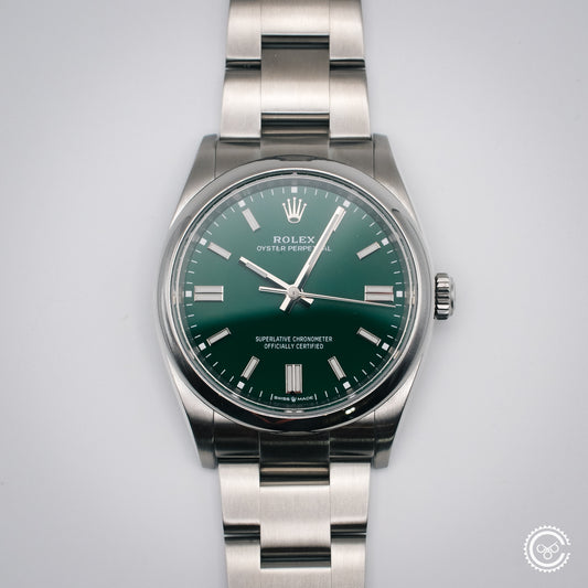 Rolex Oyster Perpetual 126000 36 mm – Green Dial, Box and Papers (2022)