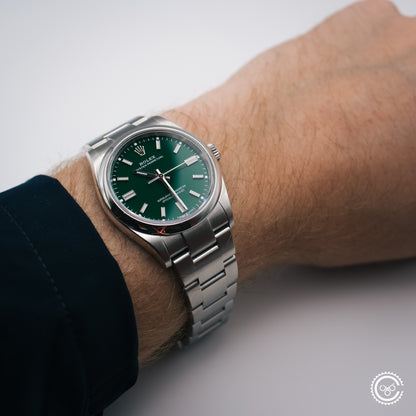 Rolex Oyster Perpetual 126000 36 mm – Green Dial, Box and Papers (2022)