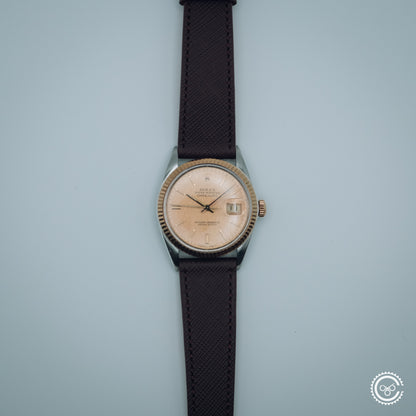 Rolex Datejust 16013 – Champagne Linen Dial – Molequin Strap