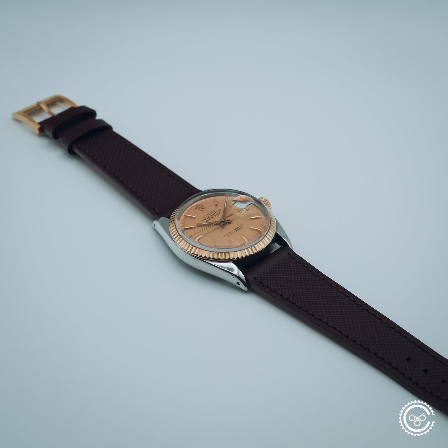 Rolex Datejust 16013 – Champagne Linen Dial – Molequin Strap