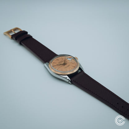 Rolex Datejust 16013 – Champagne Linen Dial – Molequin Strap