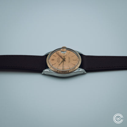 Rolex Datejust 16013 – Champagne Linen Dial – Molequin Strap