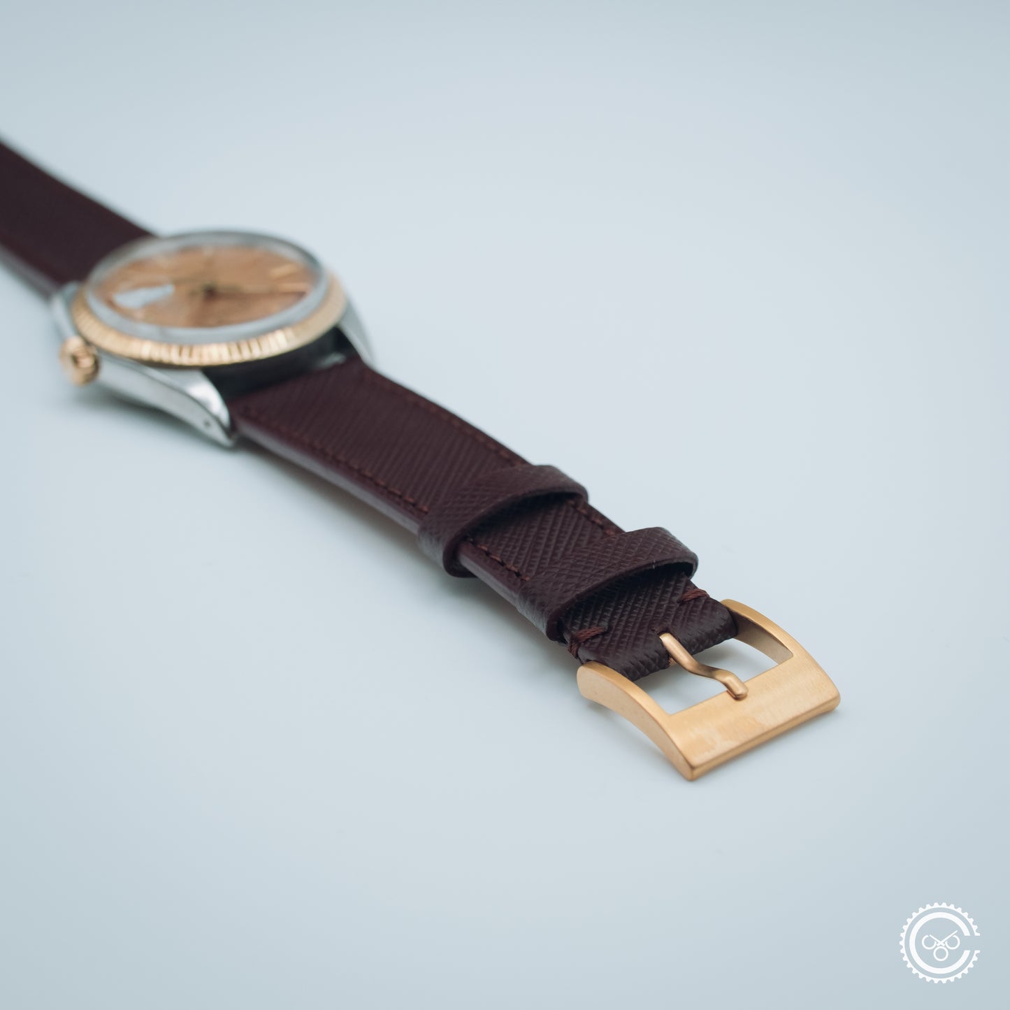 Rolex Datejust 16013 – Champagne Linen Dial – Molequin Strap