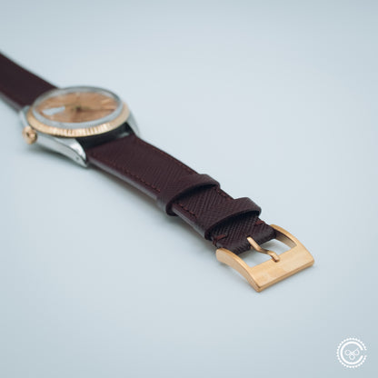 Rolex Datejust 16013 – Champagne Linen Dial – Molequin Strap