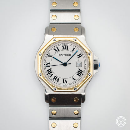 Cartier Santos Galbée Steel & Gold Automatic – Ref. 2966 (29mm, Unpolished)