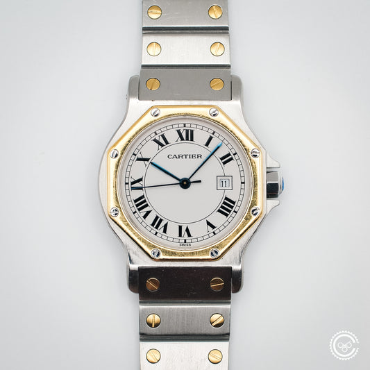 Cartier Santos Galbée Steel & Gold Automatic – Ref. 2966 (29mm, Unpolished)