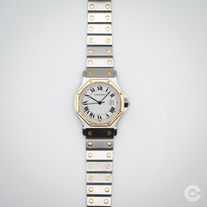 Cartier Santos Galbée Steel & Gold Automatic – Ref. 2966 (29mm, Unpolished)