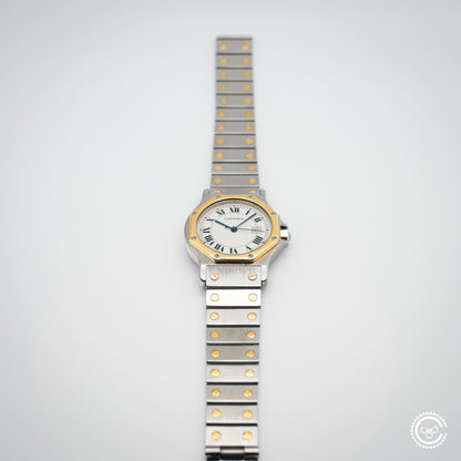 Cartier Santos Galbée Steel & Gold Automatic – Ref. 2966 (29mm, Unpolished)