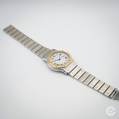 Cartier Santos Galbée Steel & Gold Automatic – Ref. 2966 (29mm, Unpolished)