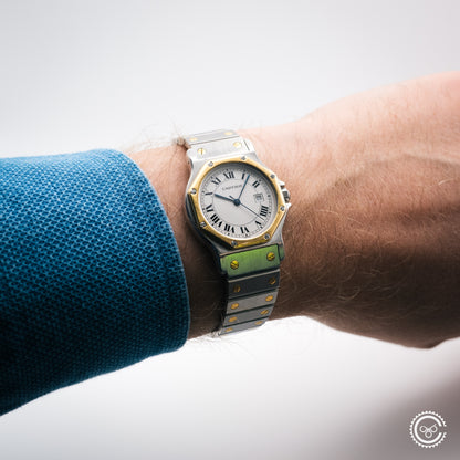 Cartier Santos Galbée Steel & Gold Automatic – Ref. 2966 (29mm, Unpolished)
