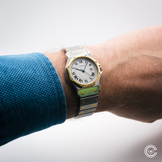 Cartier Santos Galbée Steel & Gold Automatic – Ref. 2966 (29mm, Unpolished)