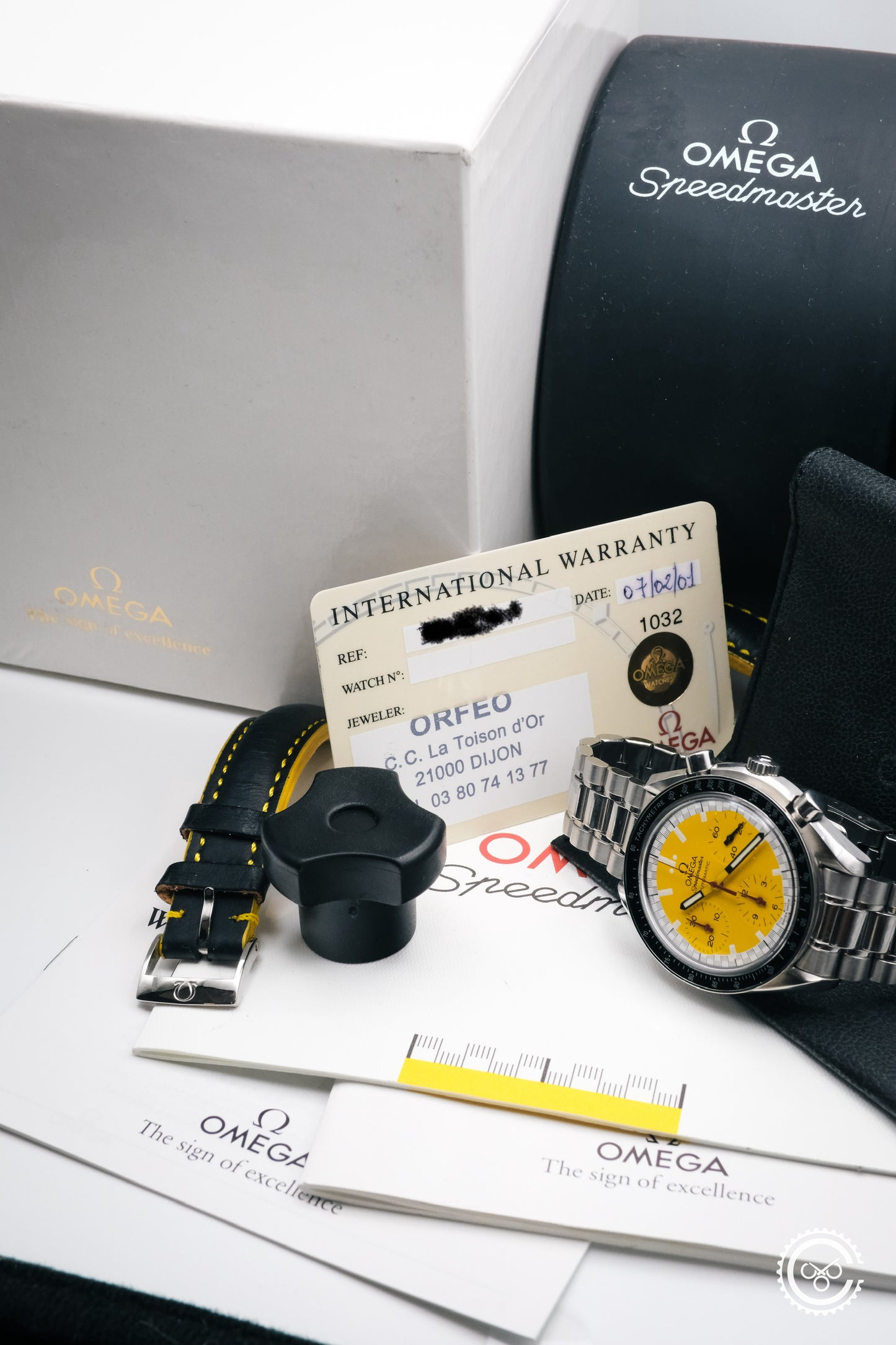 Omega Speedmaster Racing – Schumacher Yellow Dial (Ref. 3510.12.00)