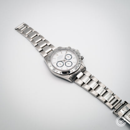 Rolex Daytona 16520 “Zenith Era” | 1997 | White Dial | 40mm | Stainless Steel | Oyster Bracelet | Reserved**